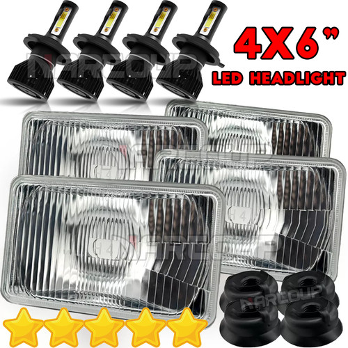 4pcs 4x6 led headlights lo - 4x6",