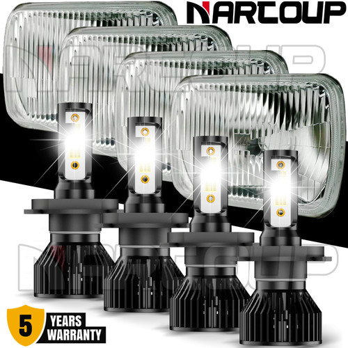4pcs 4x6 led headlights - headlights, hi/lo
