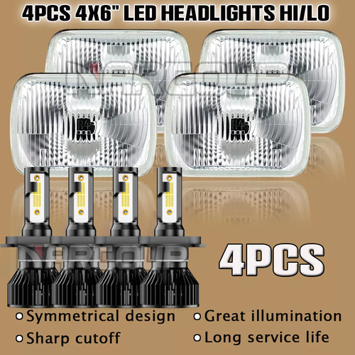 4pcs 4x6 led - 4pcs,